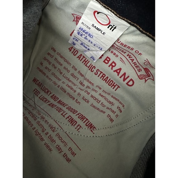 Lucky Brand Cole Hauser Made in USA Athletic Straight Men's Jeans W38 L32 Rinse - Picture 7 of 16